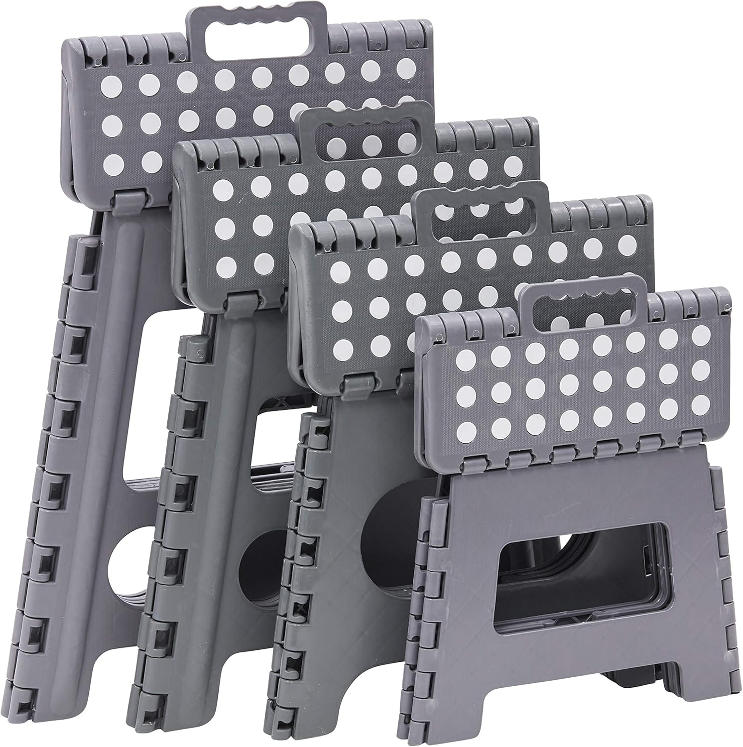 Arregui - Tabouret pliant multiusage 39cm, marchepied, gris - TB-039-G