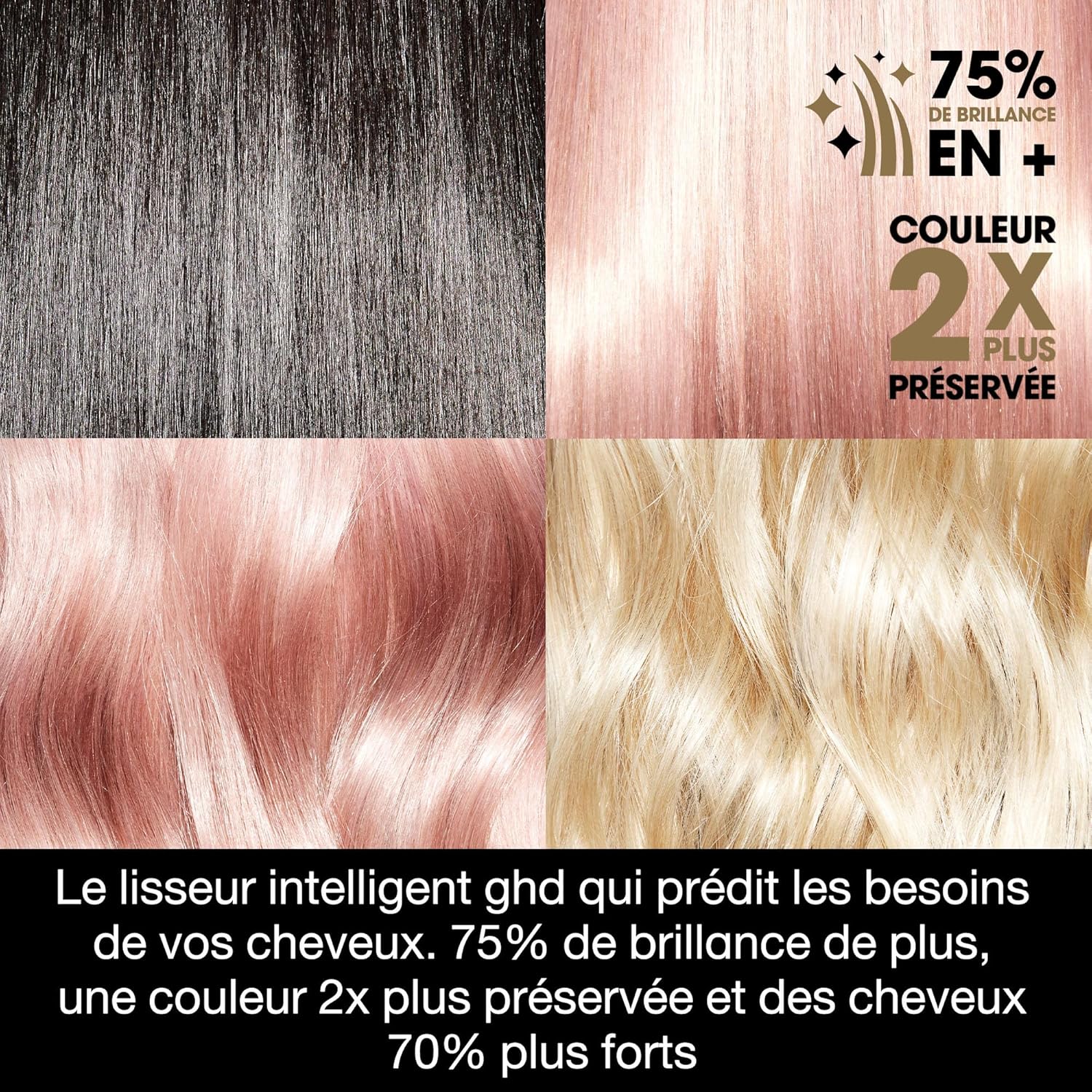 ghd - Platinum+ - lisseur professionnel, brillance et force, idéal cheveux abîmés