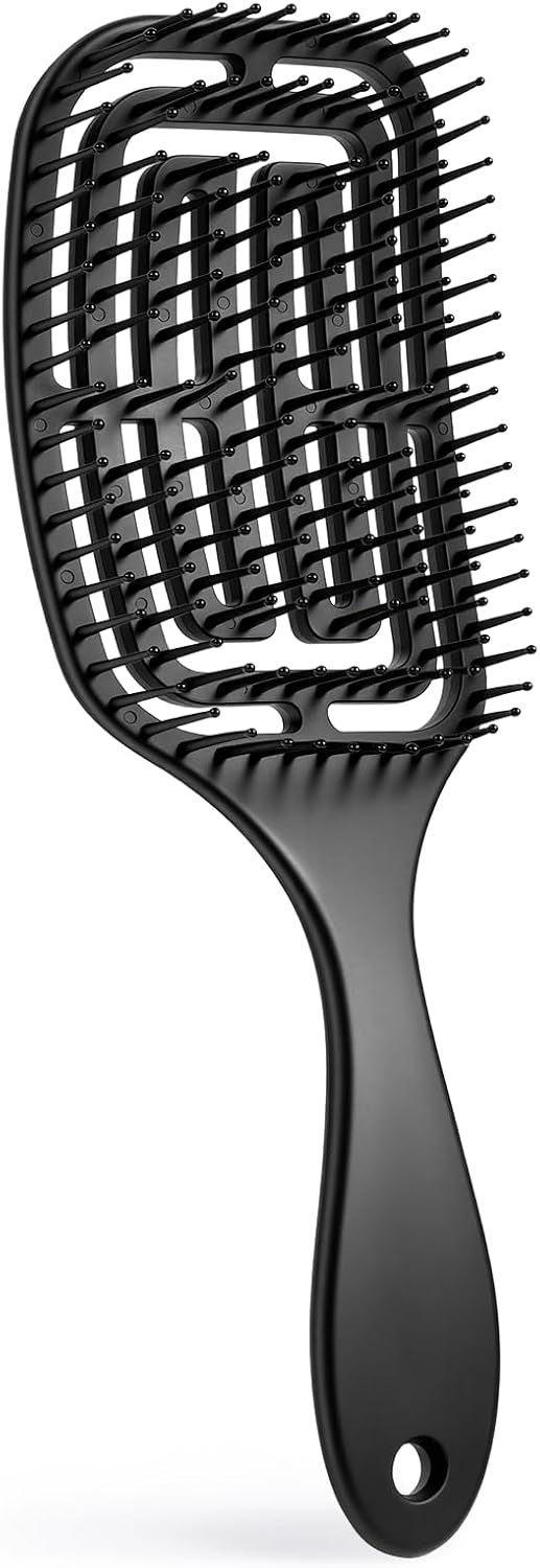 Brencco - Brosse démêlante magique, anti-casse, tout type de cheveux