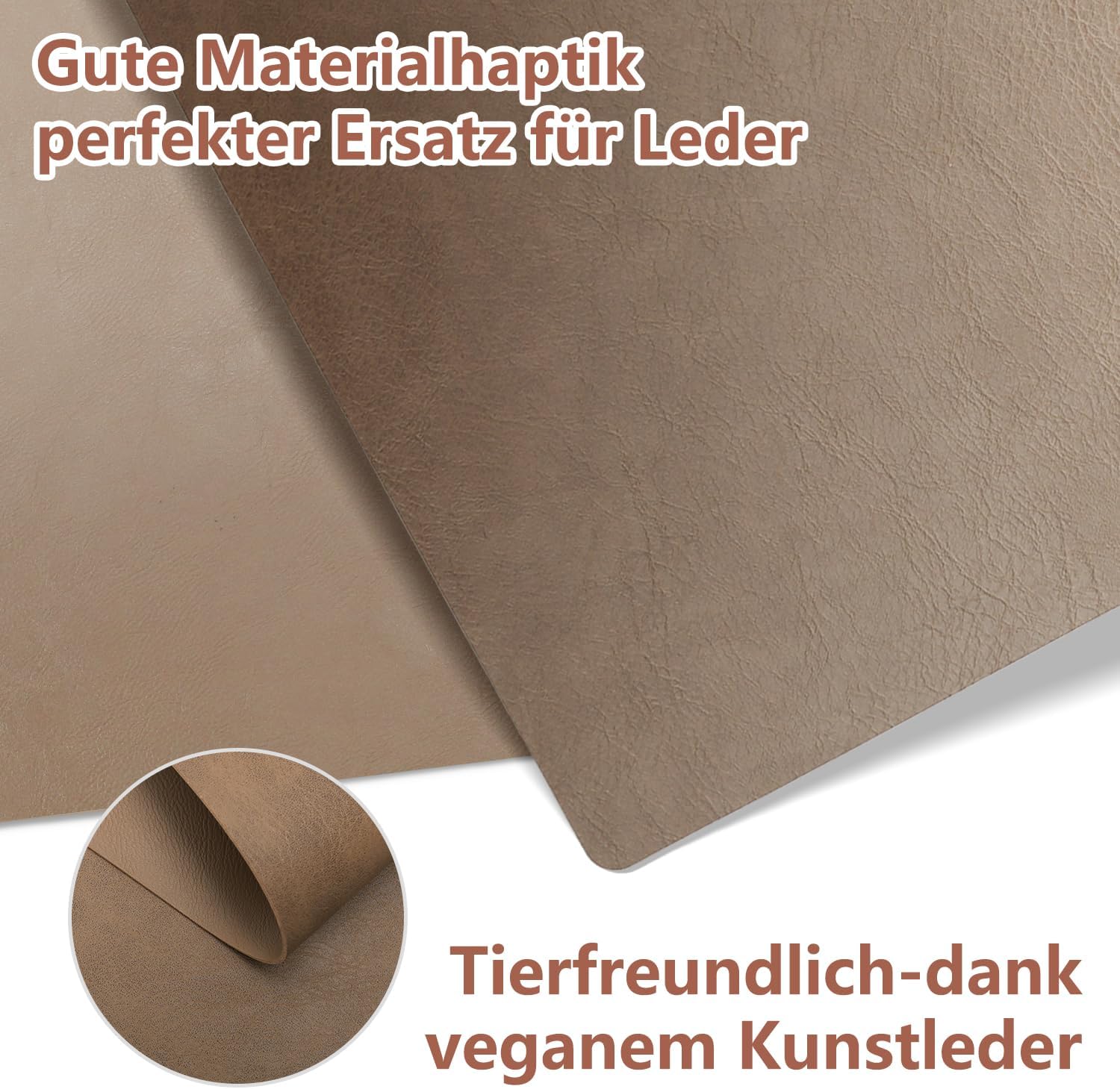 Sets de table - cuir PU double face - 43x30cm - lavables et antidérapants