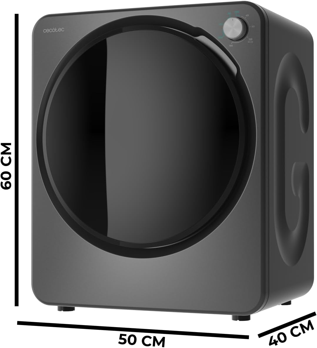 Cecotec - Mini sèche-linge DressCode, 2,5 kg, 950W, 6 programmes, compact - 3150V