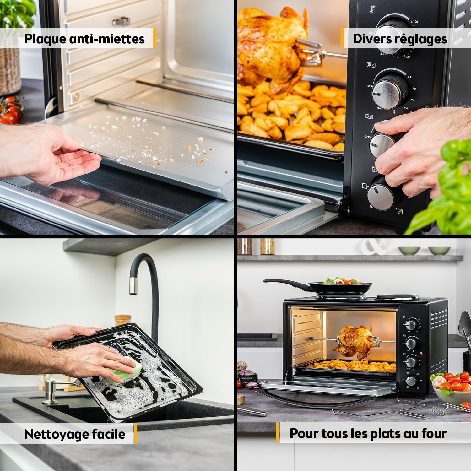 TZS First Austria - Mini-four 30L - 3200W, 230°C, 6 modes - TZSFA-3200