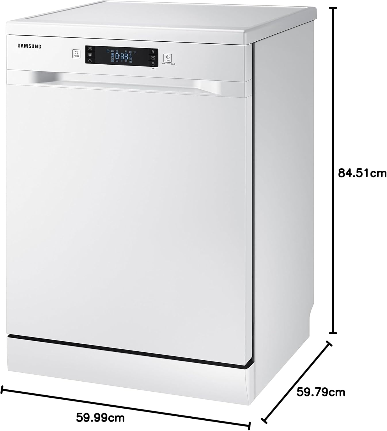 Samsung - lave-vaisselle série 6040 - 60cm - 13 couverts, blanc, A++, DW60M6040FW