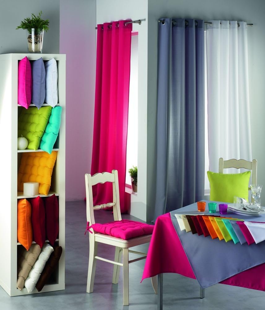 Nappe rectangle - polyester uni Essentiel 140x250 cm - noir