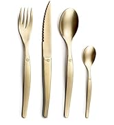 LOU LAGUIOLE - Ménagère 16 couverts de table pour 4 personnes - Jet - Acier inoxydable 18/0, Fini...