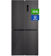 CHIQ Réfrigérateur américain à portes multiples CCD503NEIBE, 177 cm de hauteur, 69 cm de profonde...