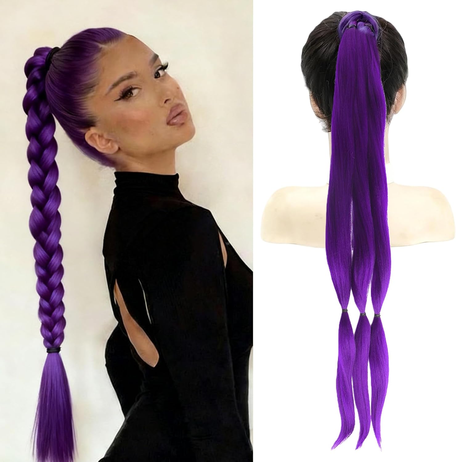 Extensions de cheveux violets - 28