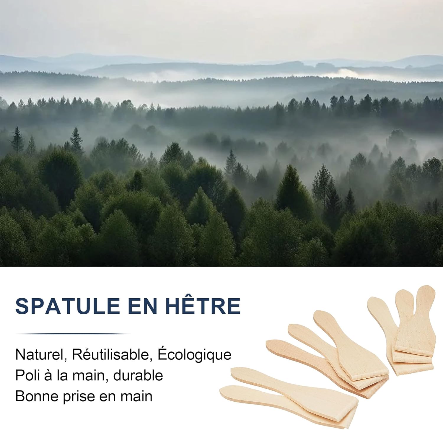 ipow - lot de 8 poêlons à raclette triangle, antiadhésifs, avec spatules