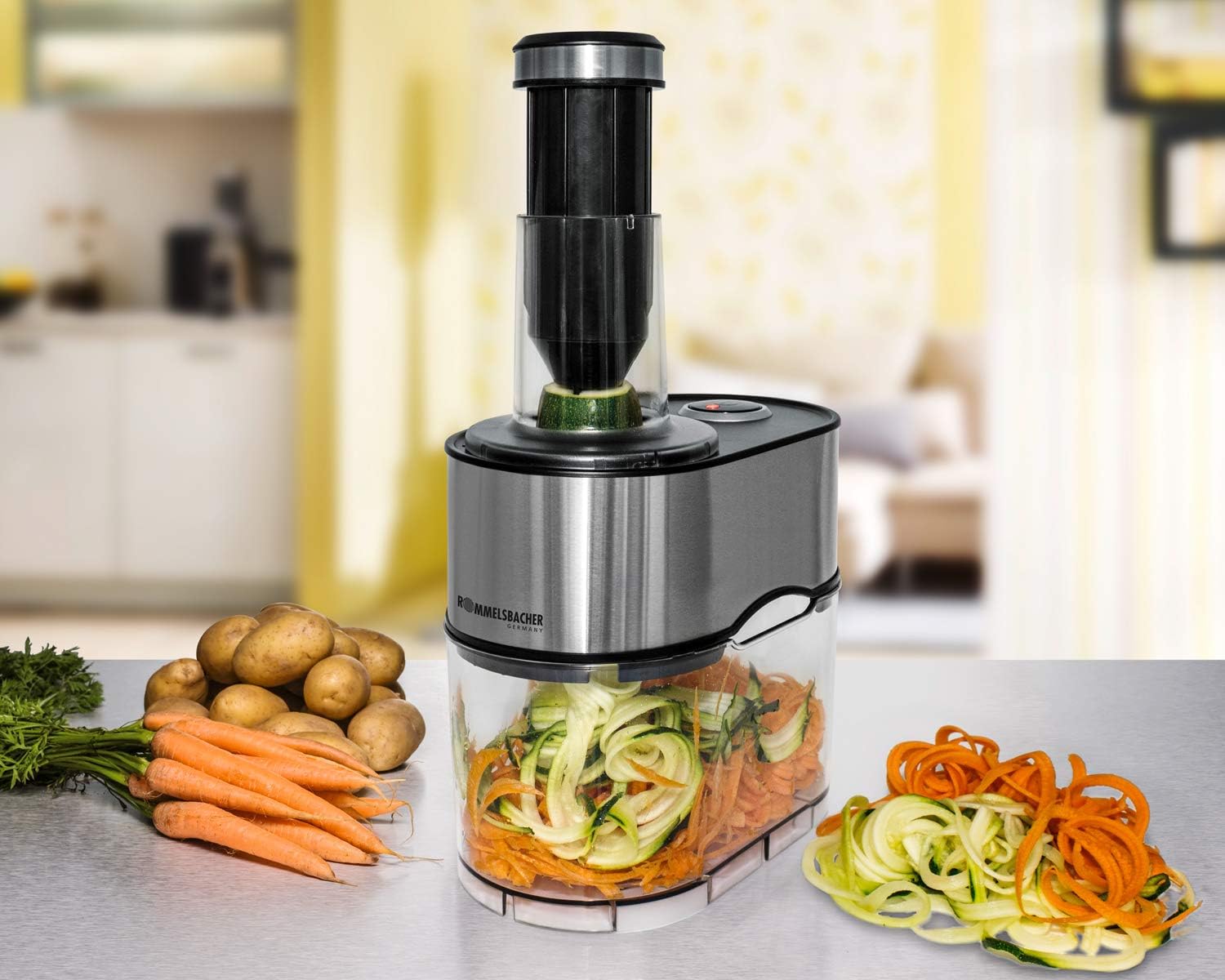 Rommelsbacher - spiralschneider EGS 80 - 2.5L, 100W, inox, coupe-légumes EGS80