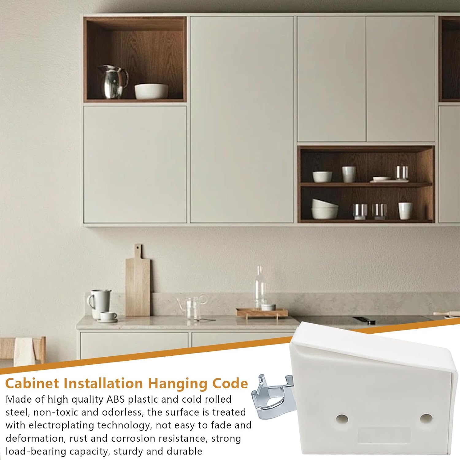 YOUNGSAY - série 8 pièces - réglables, charge 150kg, blanc, rail support