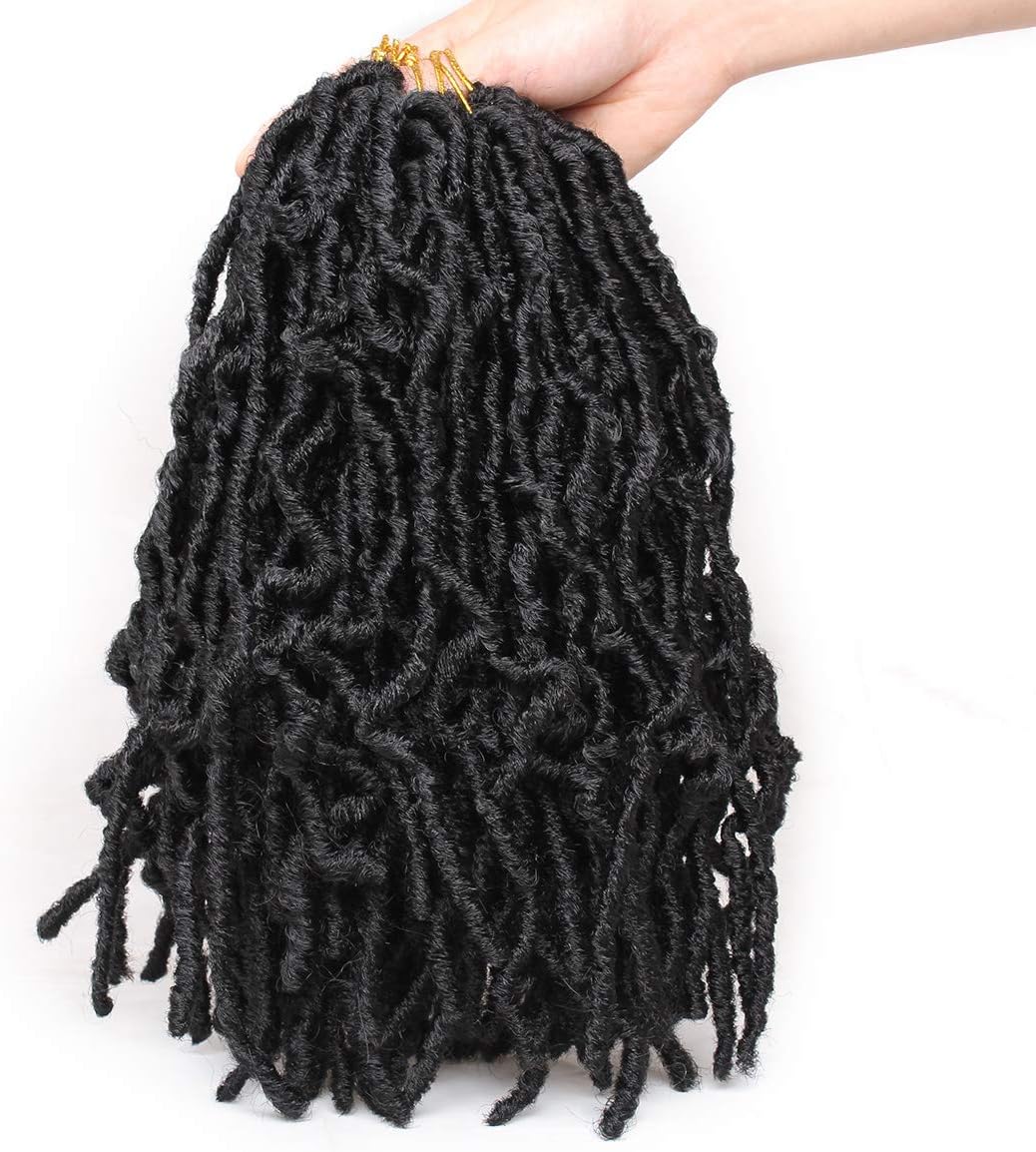 Xtrend - Faux Locs Goddess - 12 pouces - 6 packs, pré-bouclés, synthétiques, 1B#