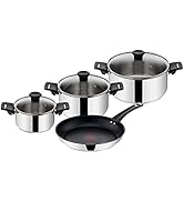 Tefal by Jamie Oliver Mainstream B271S7 Set de casseroles et poêles | Acier inoxydable Black Collection | Titan...