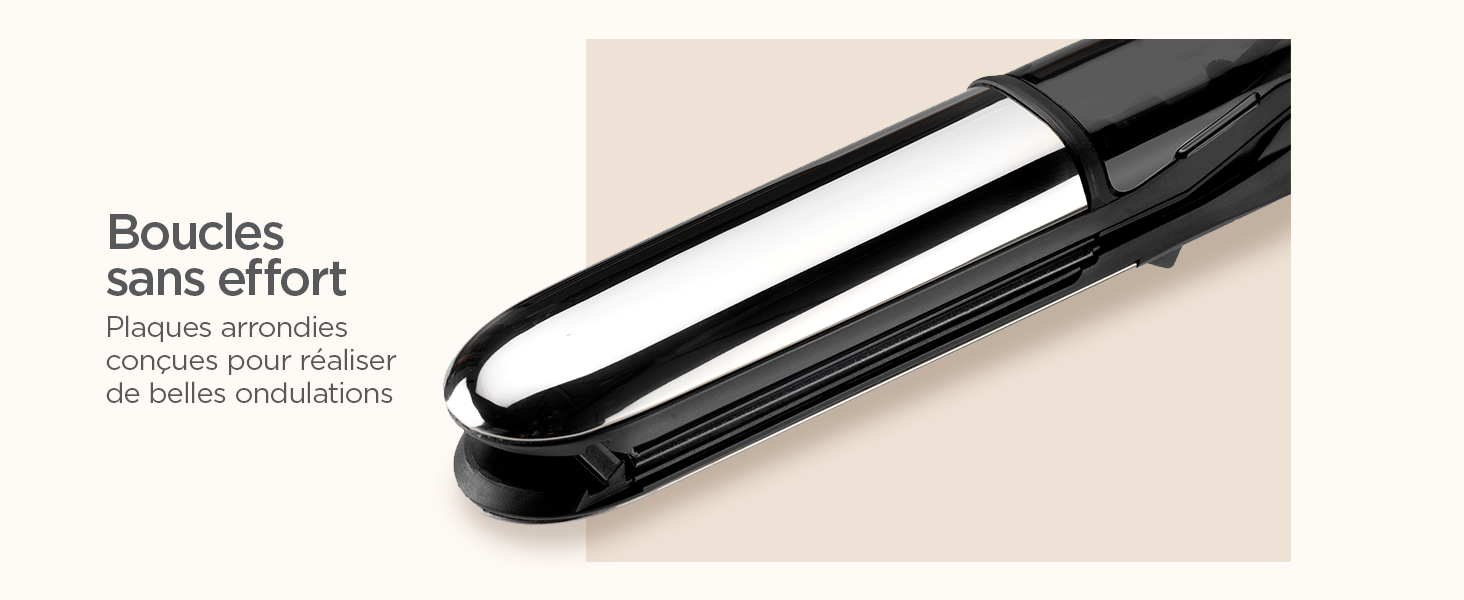 BaByliss, lisseur Steam Shine Styler, ST496E, lisseur vapeur, lisseur-boucleur, boucles, lissage 