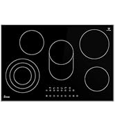 Plaque de cuisson vitrocéramique 80 cm | Autarque | 9,255 kW | 5 zones | 9 niveaux | Zone de cuisson | Triple zone | ...