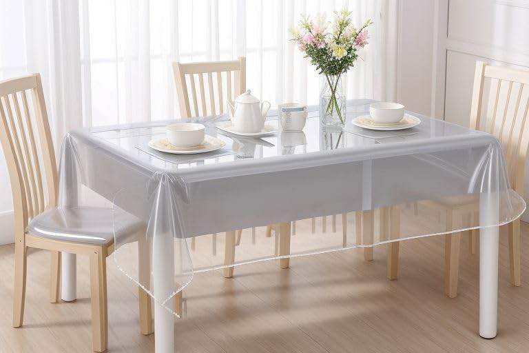 VITA PERFETTA - Nappe transparente fine - 140x240 cm - PVC protection