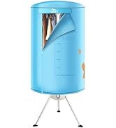 Uten Sèche-Linge Électrique Séchage Portable Ronde 1000W Home Séchoir avec Réglage de L'heure