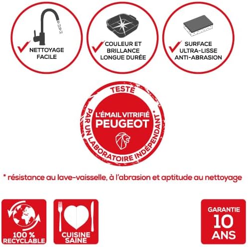 Peugeot - plat rectangulaire céramique 32x21,7x7,2 cm 2,7L 10 ans
