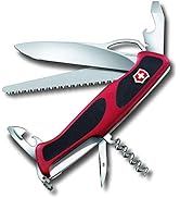 Victorinox Ranger Grip 79 Couteau de Poche Suisse, Multitool, 12 Fonctions, Lame Fixe, Ouverture ...