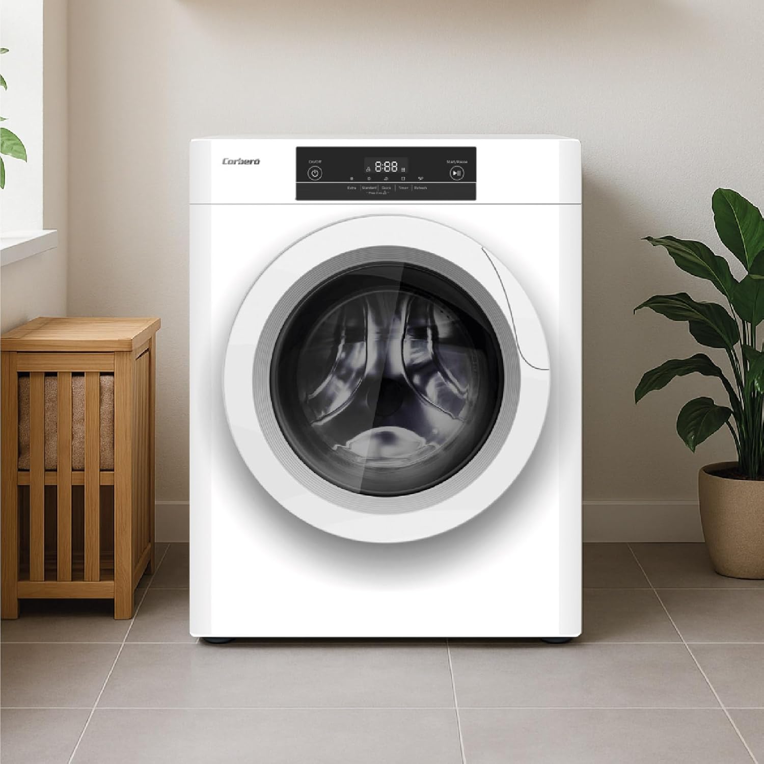 Corberó - sèche-linge frontal 3kg, LED, 5 programmes, blanc, CSM320W