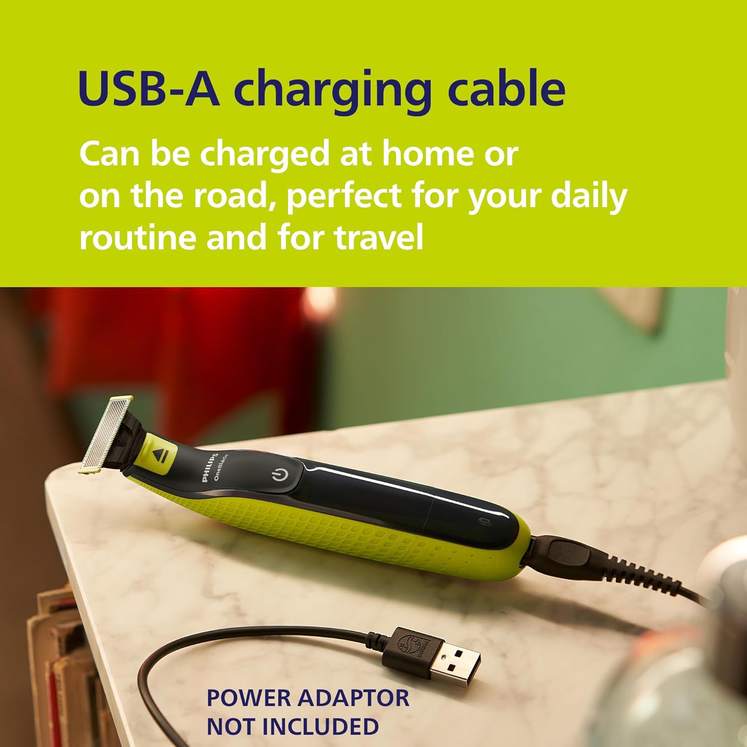 Philips - OneBlade 360 - tondeuse visage et corps, 3 lames, peignes 1/3/5 mm, étanche, QP2824/31