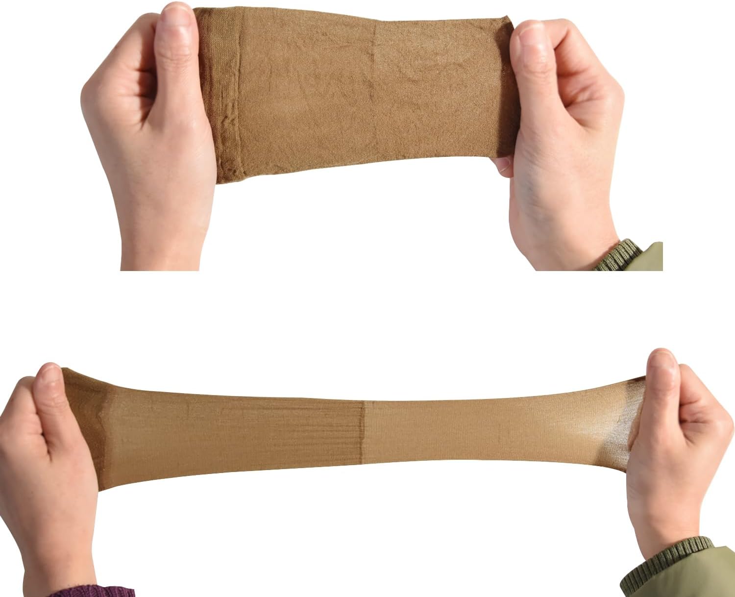 Bonnet perruque en nylon - 12 pièces - respirant, marron clair