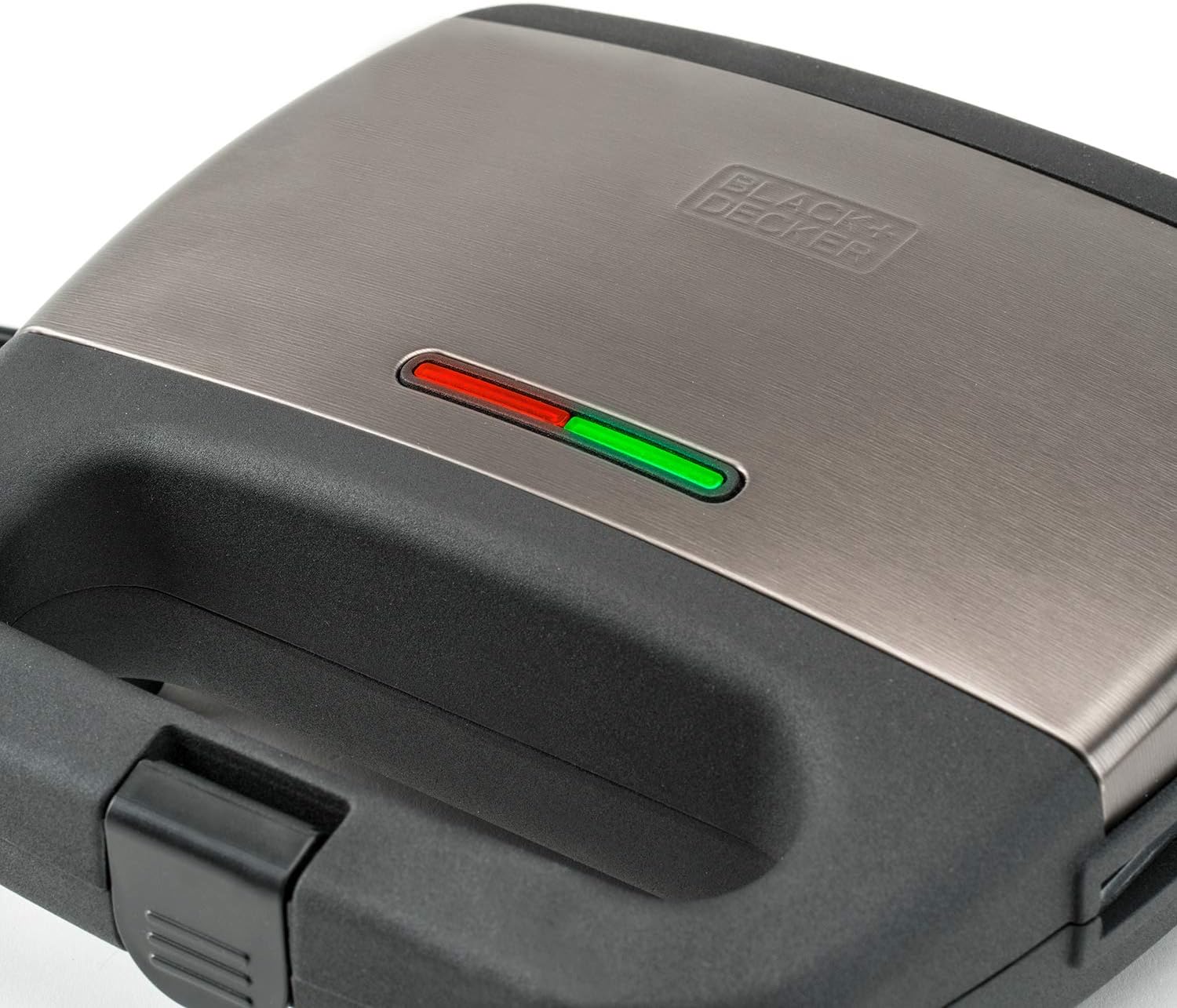 BLACK+DECKER - machine à sandwich inox - compact - 750W - ES9680070B