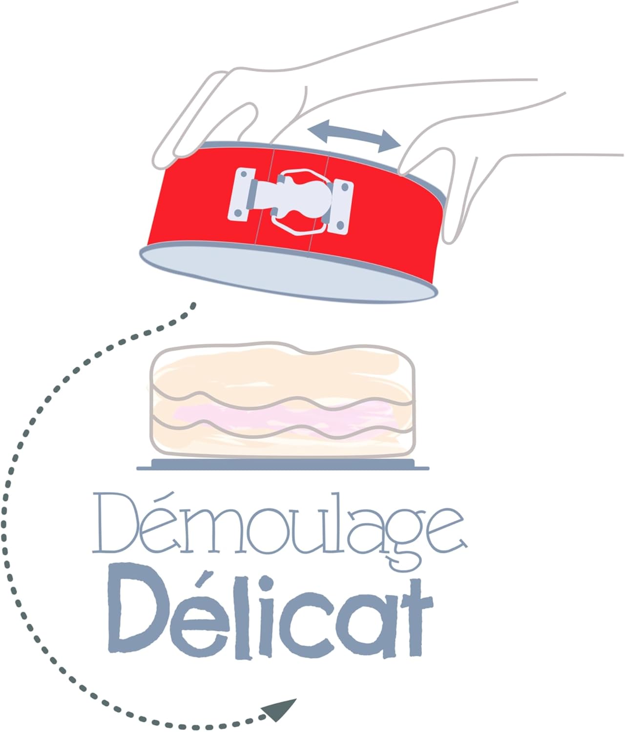 Tefal - Delibake moule Savarin 27cm acier rouge carbone - J1642814
