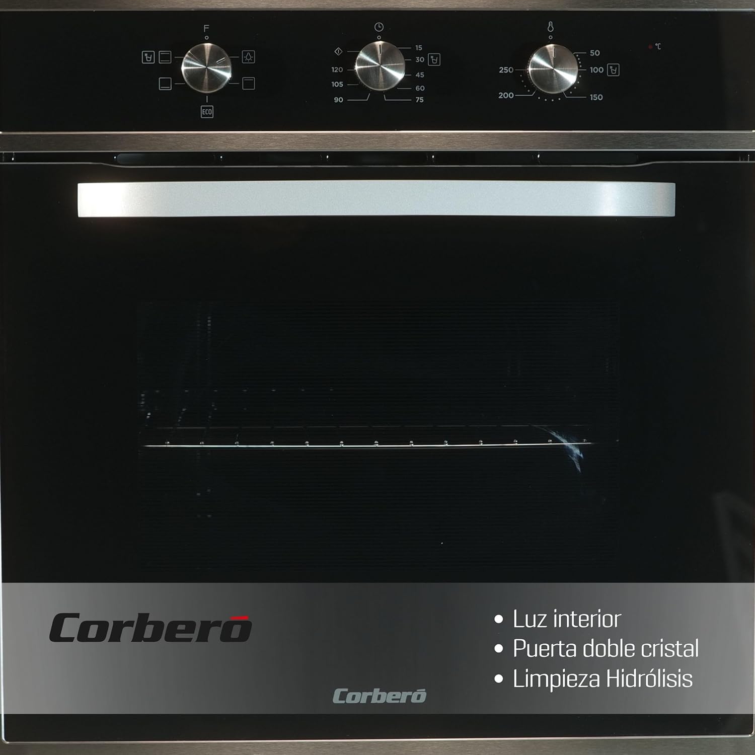Corberó - four série CCHM603X - 70L, 2100W, hydrolyse, inox