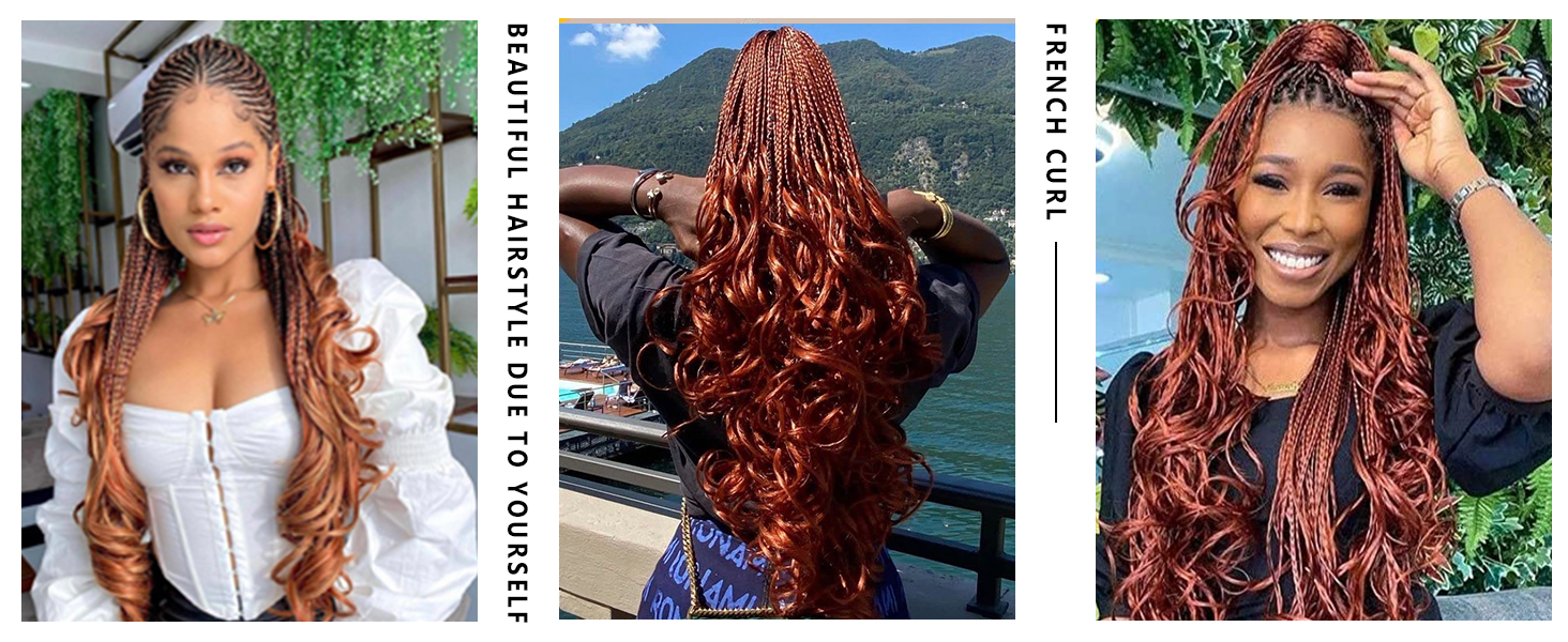 Cheveux tressés à la française