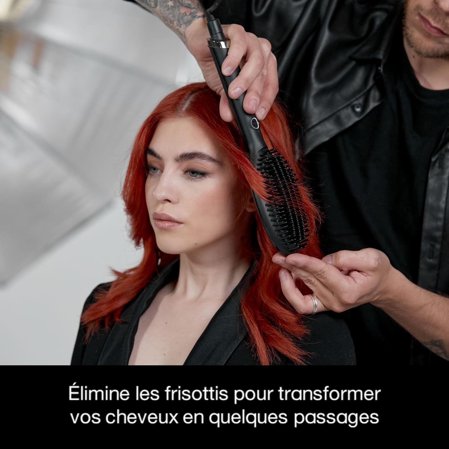 ghd - Brosse chauffante Glide - Lissage rapide, anti-frisottis, sans chaleur extrême