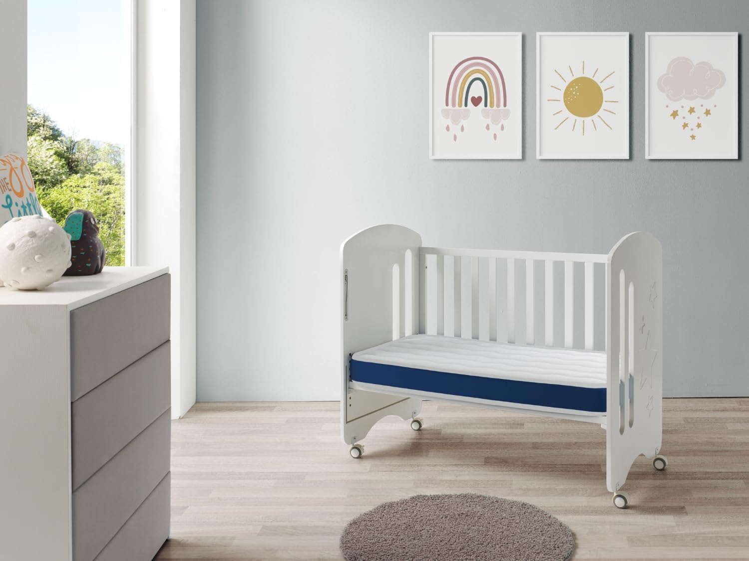 Dormissimo - Baby Bleu - 70x140 cm - matelas bébé respirant, épaisseur 11 cm