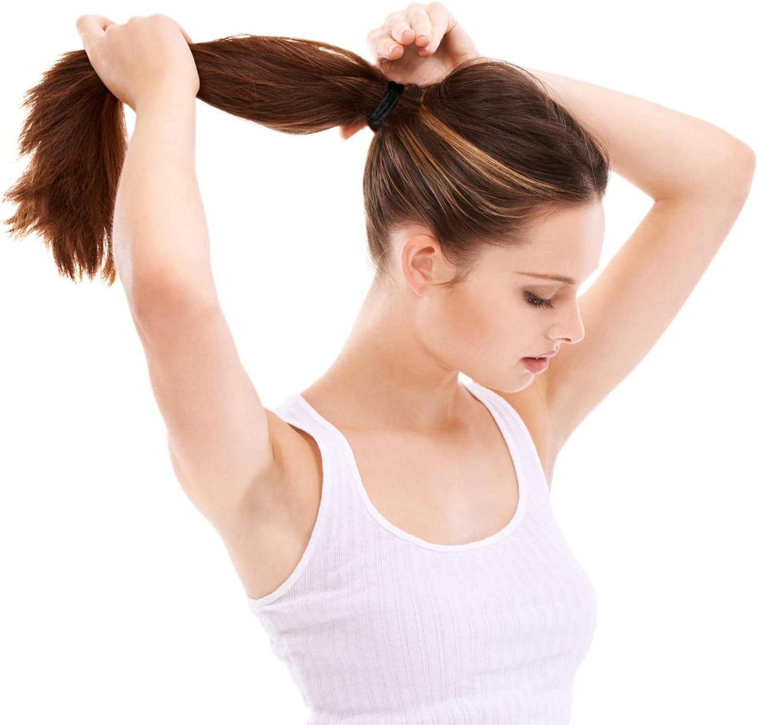 Élastiques à cheveux - lot de 32, 4mm, épais, noirs, femmes et hommes