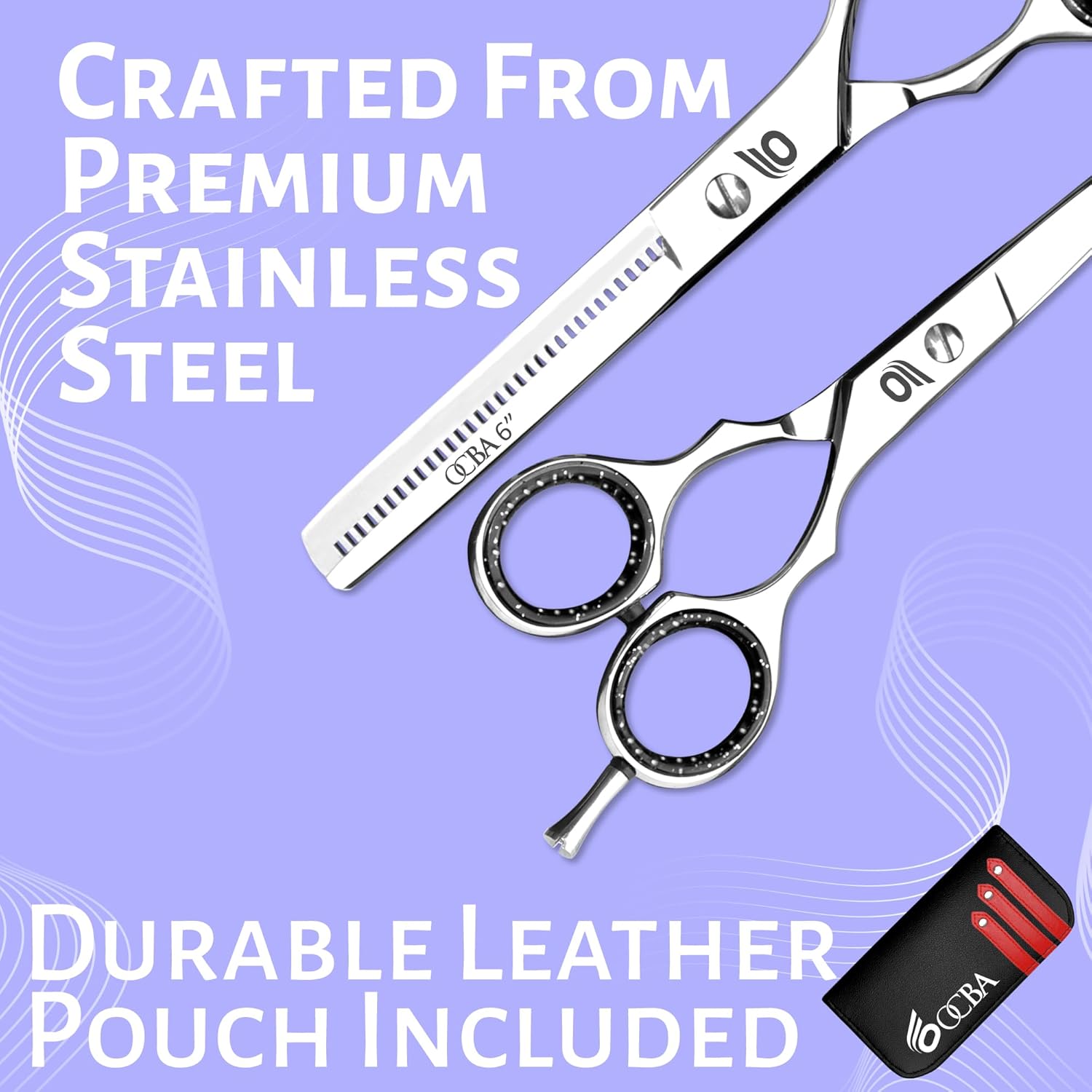 Ciseaux coiffure - Acier inoxydable - 6,5 pouces - professionnels salon