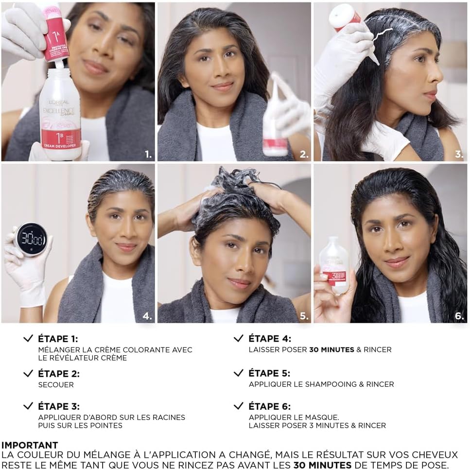 L'Oréal Paris - Excellence Crème - Coloration Marron Glacé 5,15 - Triple soin cheveux, 100% couverture blancs