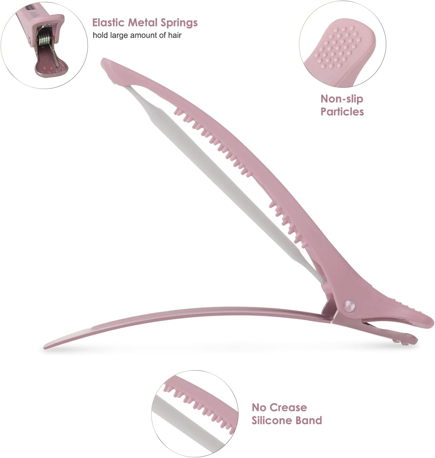 AIMIKE – pinces à cheveux Morandi – 12 pcs – antidérapantes, coiffeur pro