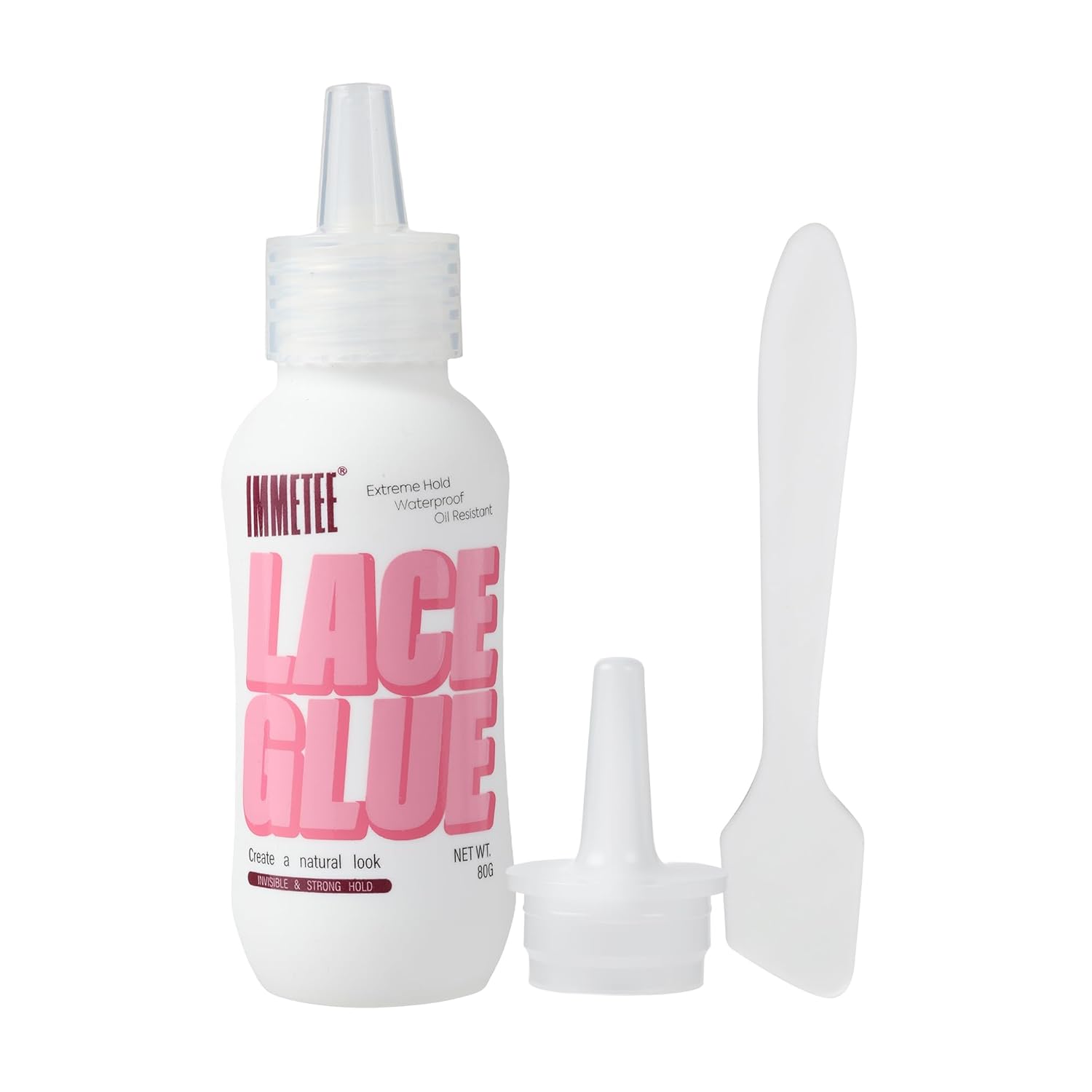 Colle à perruque - adhésif transparent forte tenue - 80g - invisible, remplacement cheveux