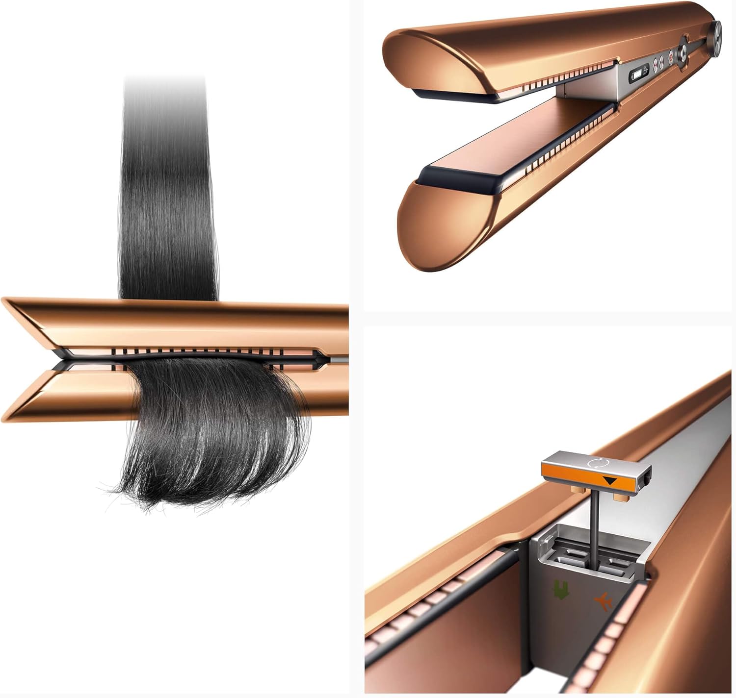 Dyson - Corrale - lisseur compact sans fil, contrôle intelligent