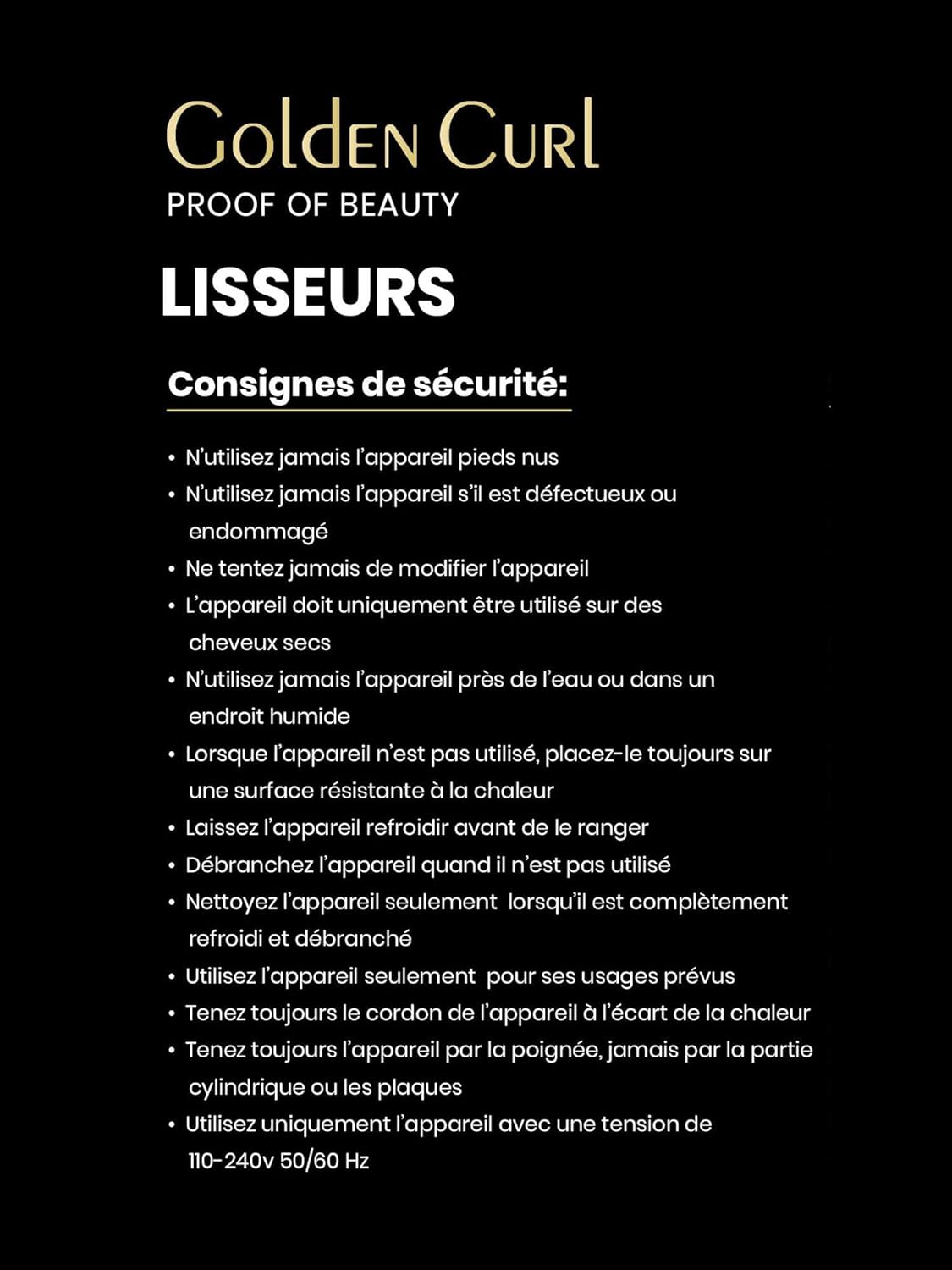 Golden Curl - Lisseur Boucleur 2en1 Rose Gold - 5 ans garantie - Plaques pro