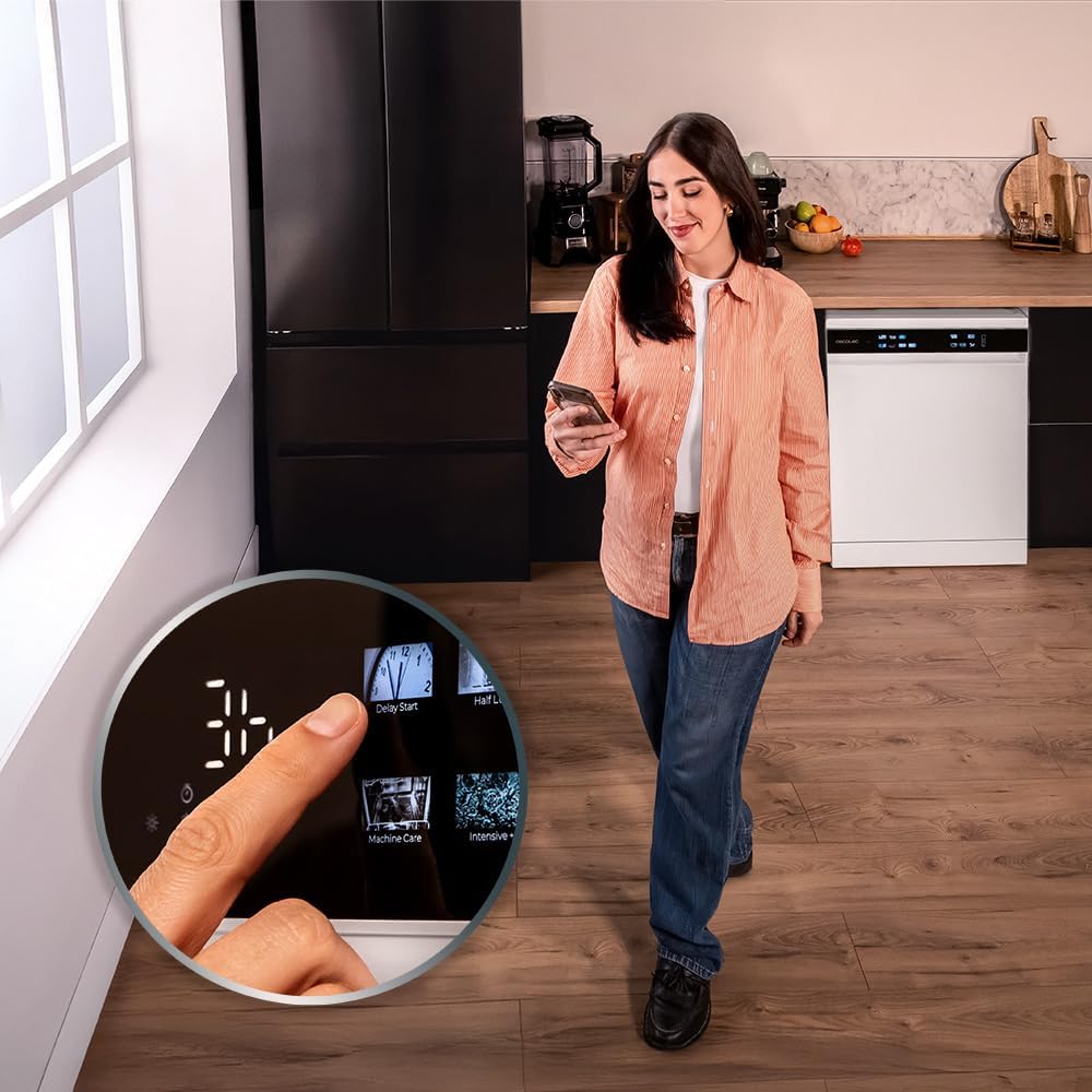 Cecotec - Bolero Aguazero 6210 - 60cm - 15 couverts, écran XXL, Sécurité enfants, Dry+, Classe D - 6210