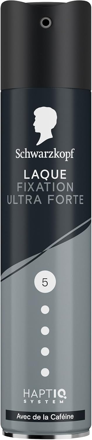 Schwarzkopf - Laque Ultra Forte - 250ml - vegan, résiste humidité, caféine