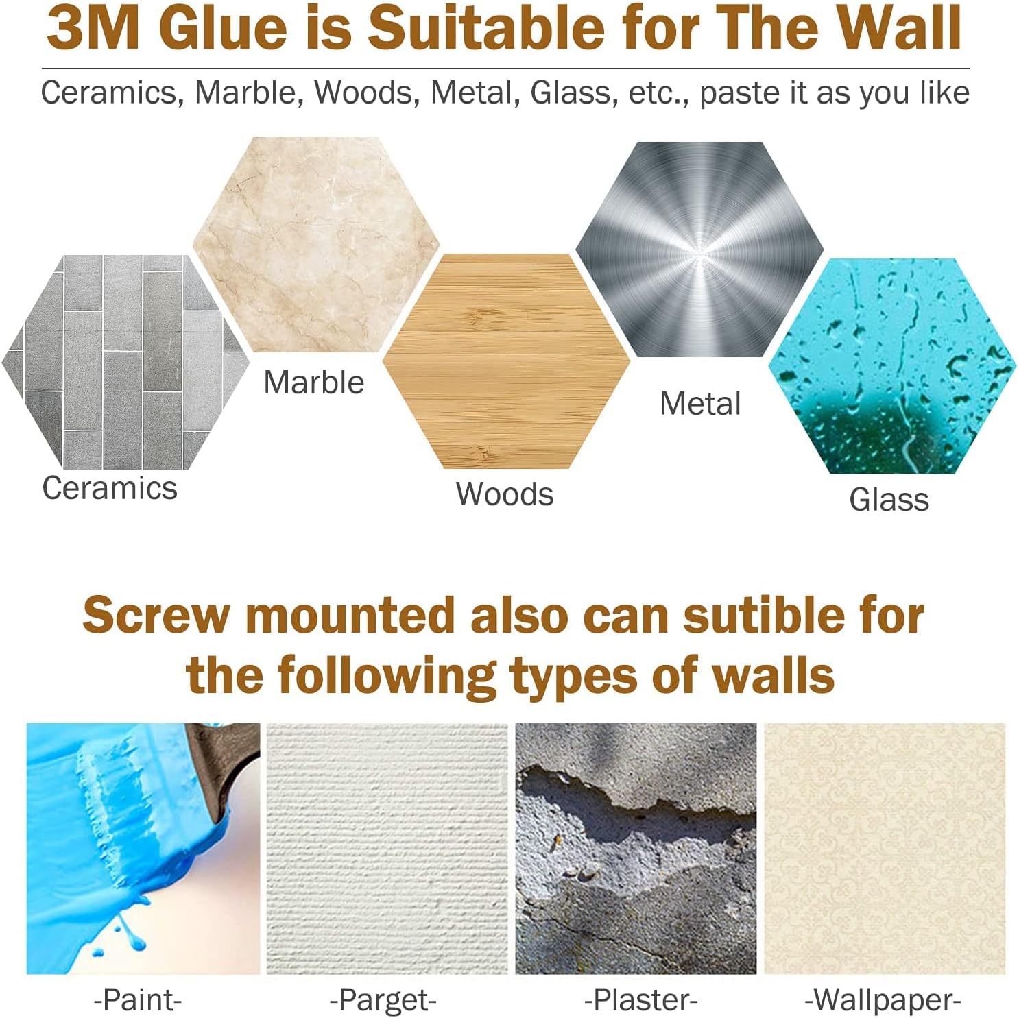 HOSHANHO - Porte-couteaux aimanté bois, 10in, aimant puissant