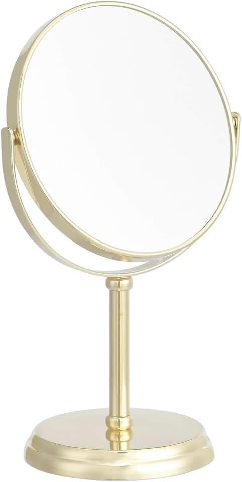 maaxi-dealz Basics – Miroir sur pied rond, 18.3x12.5x30 cm, grossissant x5