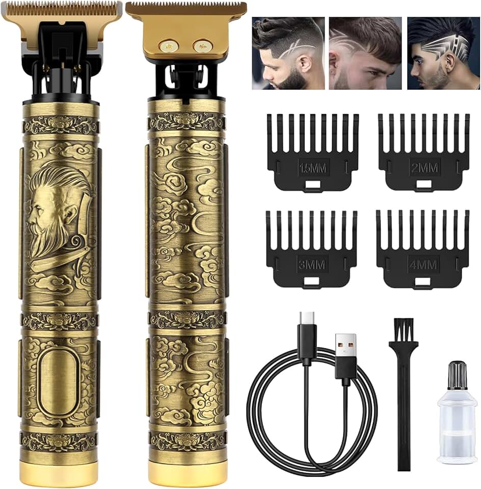 Tondeuse barbe homme - professionnelle - rechargeable, finition précise, usage domestique/salon