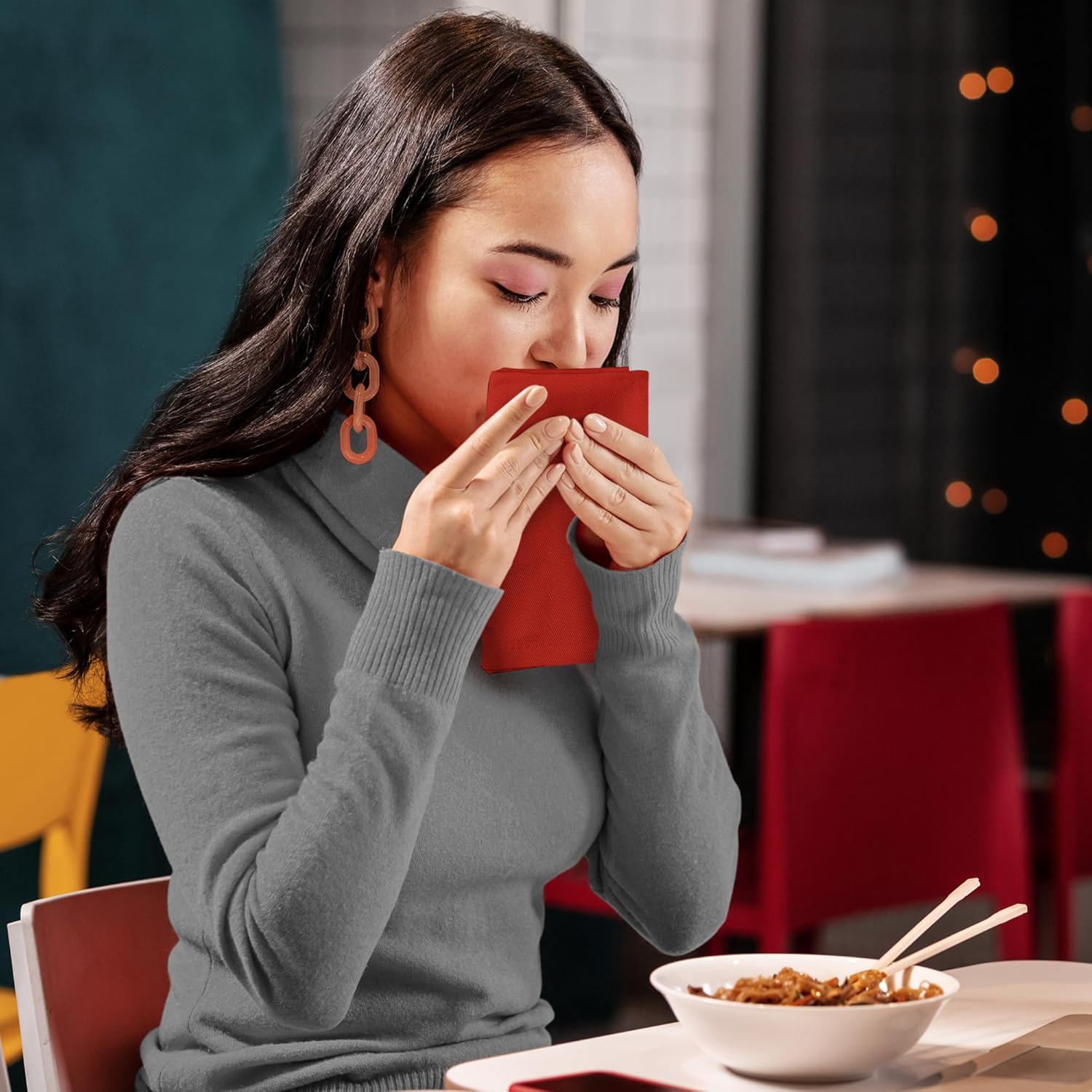 Utopia - Serviettes de Table Série Classique - 46x46 cm - Coton mélangé réutilisable, lot de 12