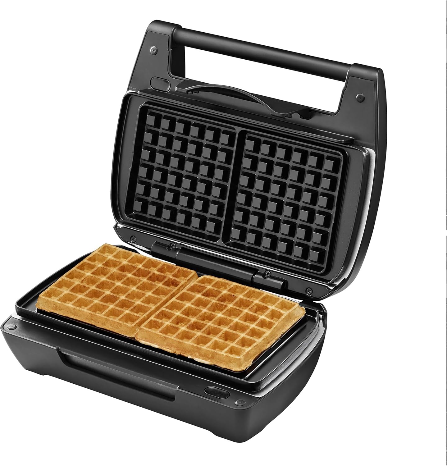 LAGRANGE - Gaufrier Mini Maxi - 120x120mm - 900W, multifonction, plaques faciles à nettoyer, 028662