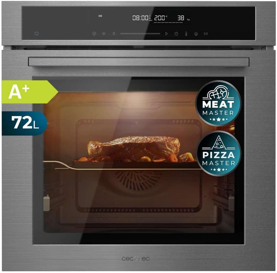 Cecotec - four encastrable 60cm, 72L, 2900W, 12 fonctions, SM406000
