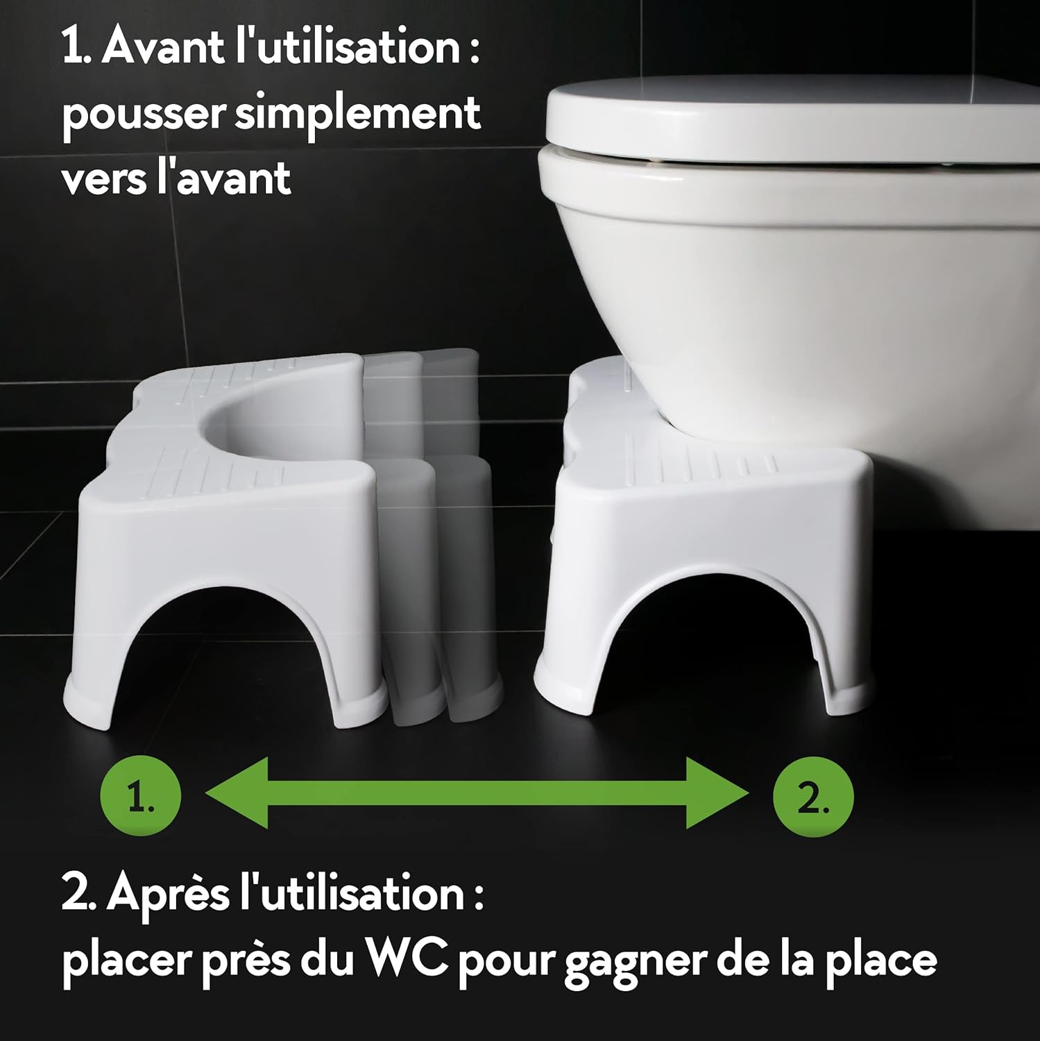 Hey Nature - HOCA Tabouret toilettes physiologique adulte/enfant, réduit hémorroïdes, constipation - HOCA