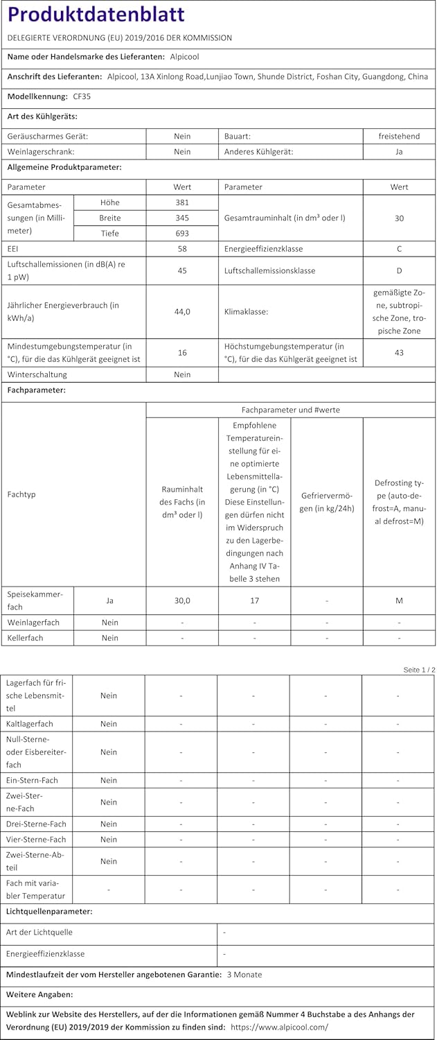 VEVOR - Réfrigérateur portable 35L - 693x345x381mm - écran LCD, -20 à 20°C, 60W, silencieux, lot de 2