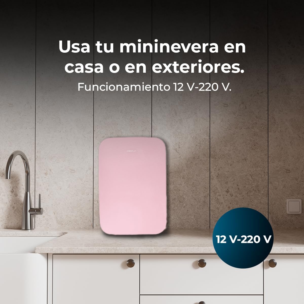 Cecotec - Bolero MiniColing 6L - 6L compact - chaud/froid, 12-220V, Bahamas Pink