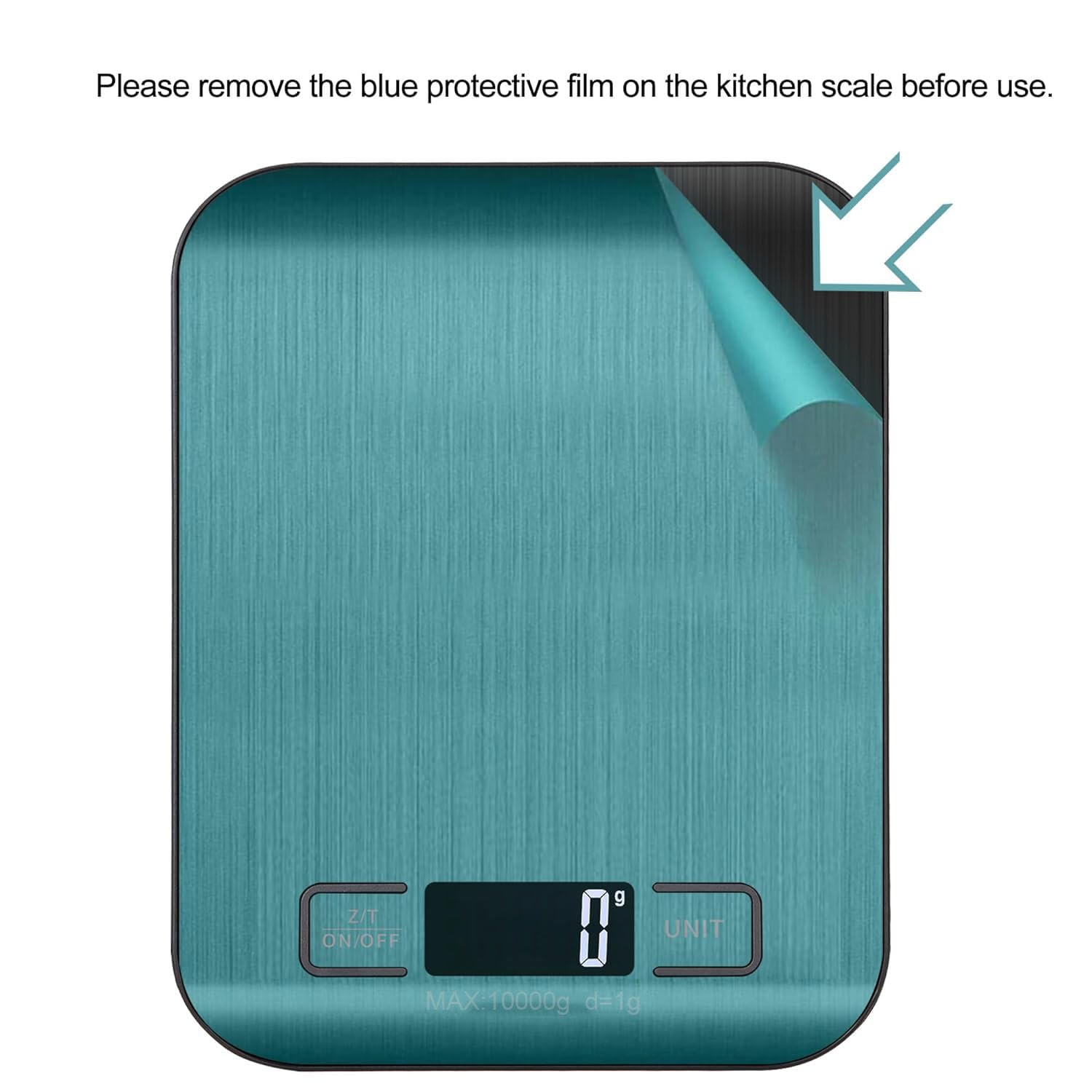 Balance de cuisine - numérique 10kg - écran LCD, tare, précision 1g